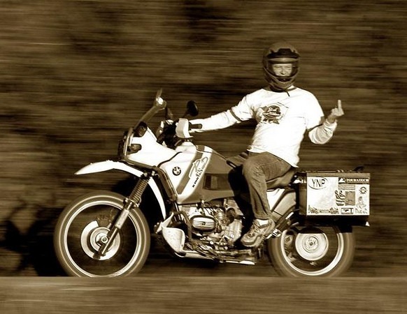 פחיות בירה רוכב BMW GS